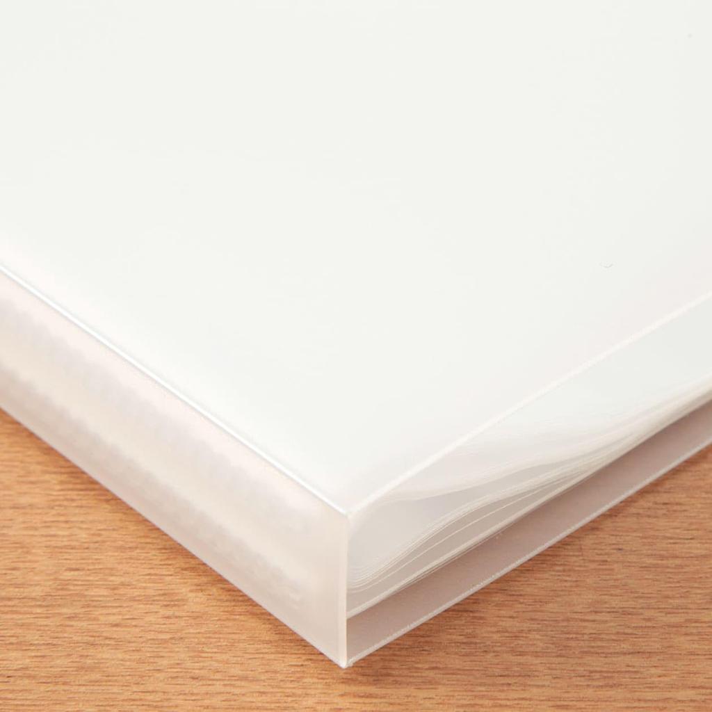 MUJI Polypropylene Soft Film Clear 40 NCE15A1A Holder, Semi-Transparent, A4, Pockets,