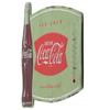 Metal Sign with Thermometer Thermometer Tin Sign American Goods Die-cut "Coca-Cola" / / / /