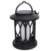 2 Pack Solar Hanging Lights, Outdoor Solar Lantern with Flickering Flame Effect, Monocrystalline Solar Panel, IP65