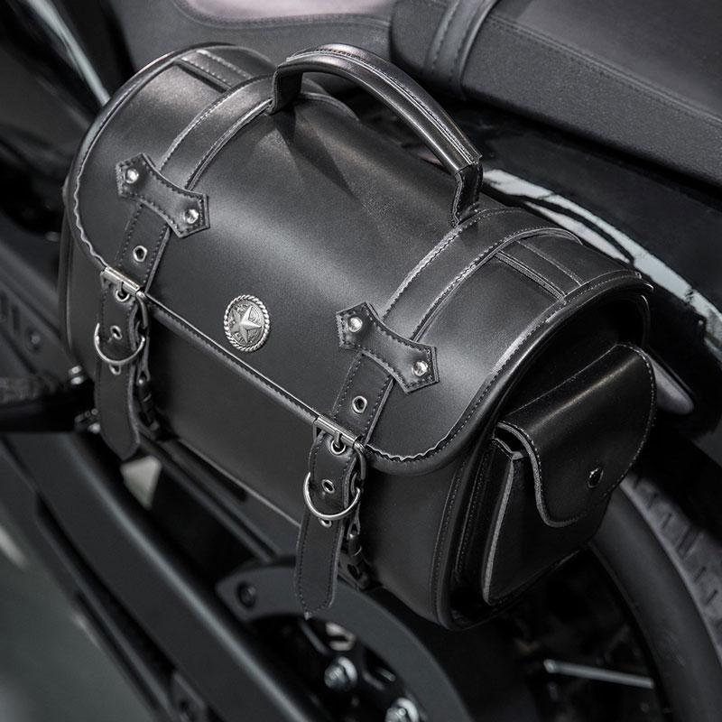 Motorcycle Black Universal SaddleBag Large Capacity Side Bags Storage Tool For Harley Waterproof Modified Bag