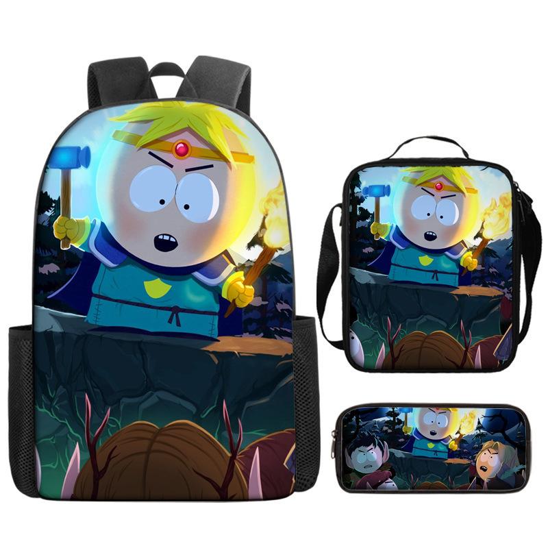 South Park Backpack Student Bag Southpark Backpack Cartoon Satchel Pencil Case