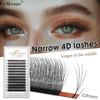 CoMango Narrow 4D Hand Woven W Shaped Eyelash Extensions 12Rows False Eyelashes W Style Russian Volume Eyelashes Cosmetics