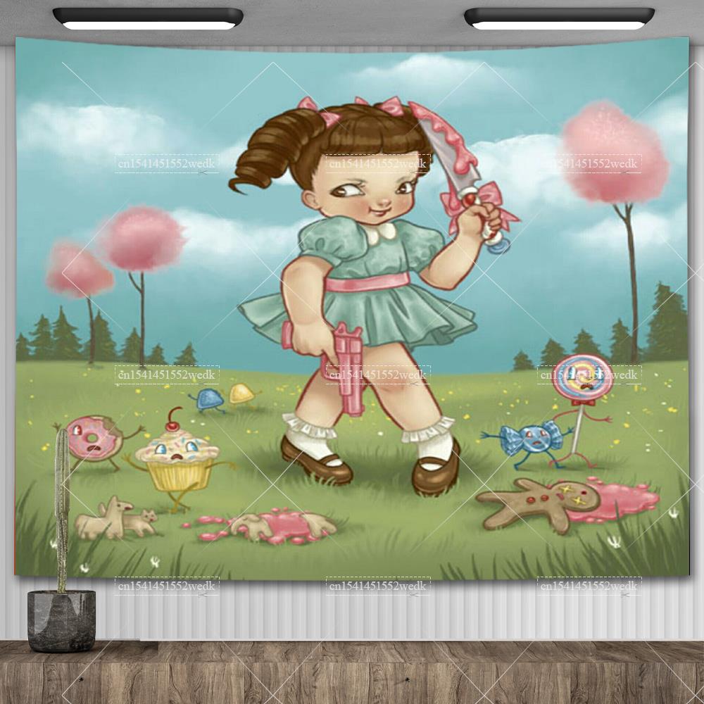 Melanie Martinez Zpěvačka Crybaby Hudební Album Plakát HD Tištěné Nástěnné Umění Gobelín Estetická Dekorace Místnosti Pozadí Dárek pro Fanoušky