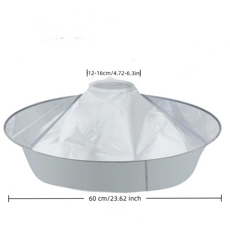 Non-Stick Waterproof Hairdressing Cape 60cm Professional Adjustable Neck for Home DIY Hair Cutting