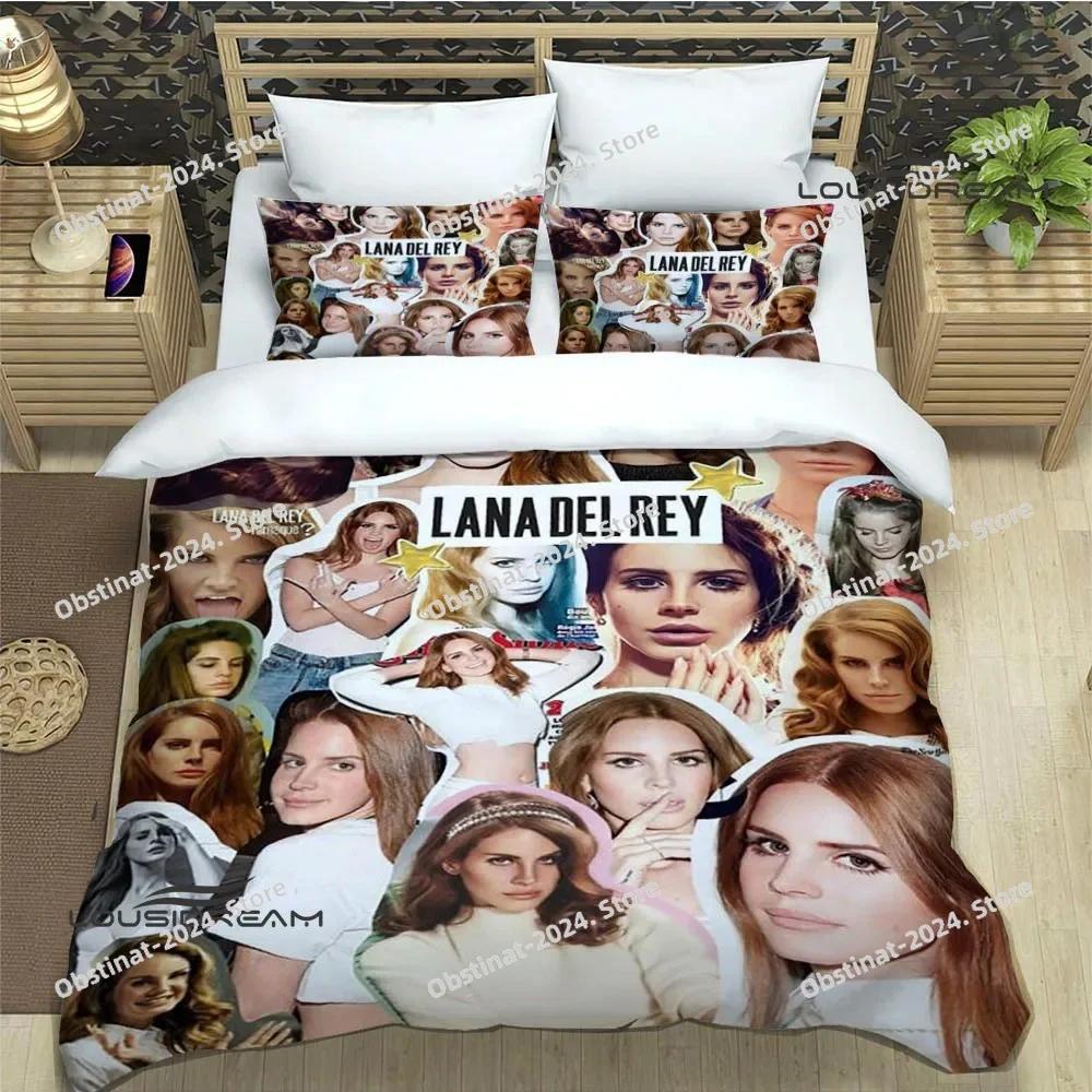 Lana Del Rey Bettwäsche Set Druck Mit Kissenbezug Bett Weiche Bettdecke Weich Einzel Doppel Queen Super King-Größe Abmessungen Abmessungen Luxuriöses Geburtstagsgeschenk
