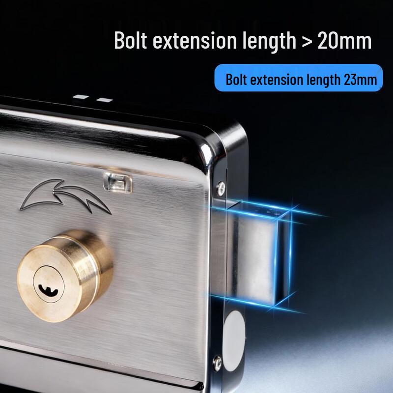 ZUCON Electric Stainless Steel Access Control Motor Lock 405D/505D Series CN plug (adapter included)