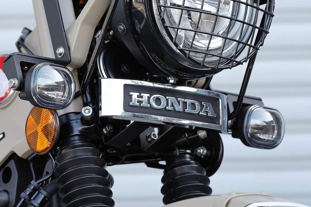 Kijima Honda 208-3100 Motorcycle Emblem Stay CT125 Hunter Cab (JA55/JA65) Steel Black Finish