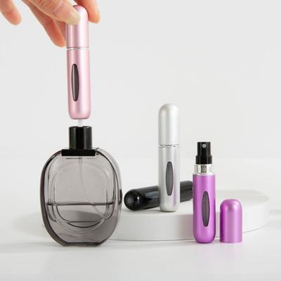 Frasco de Recarga de Perfume de 5ml Portátil Mini Recarregável Lata de Spray Bomba de Perfume Vazio Recipiente de Cosméticos Ferramenta de Viagem Atomizador Térmico