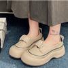 Mělké lodičky prodyšné sportovní boty na platformě dámské boty ležérní piškotový podpatek jednobarevné dámské boty