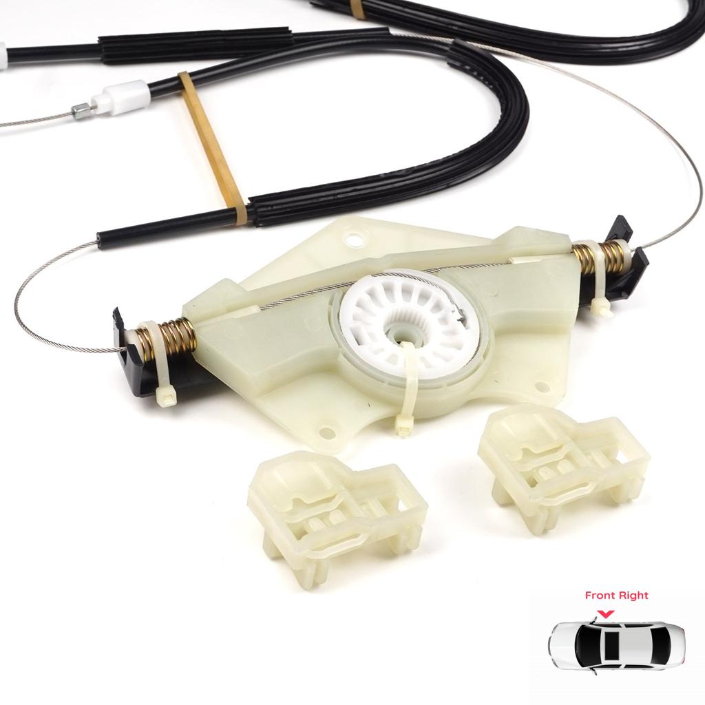 BWR410 Power Window Lifter Regulator Repair Kit Front Right Door for VW Passat B5 B5.5 3B 3BG Skoda Superb MK1 B5 3U 3B1837462