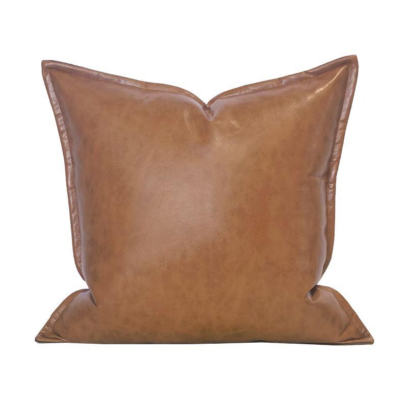 

Фабрика тканей «Золотая жаба» Серия «Крем» Мягкая подушка Подушка для спинки дивана в гостиной Дом Высококлассный Вход Люкс Наволочка Brown leather 45x 45cm (without core)