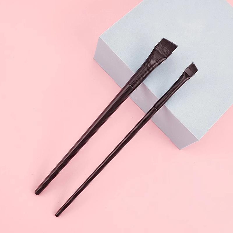 Eyebrow Contour Brush Eyebrow Eyeliner Brush Portable Small Angled Eyebrow Brush Female Makeup Tool