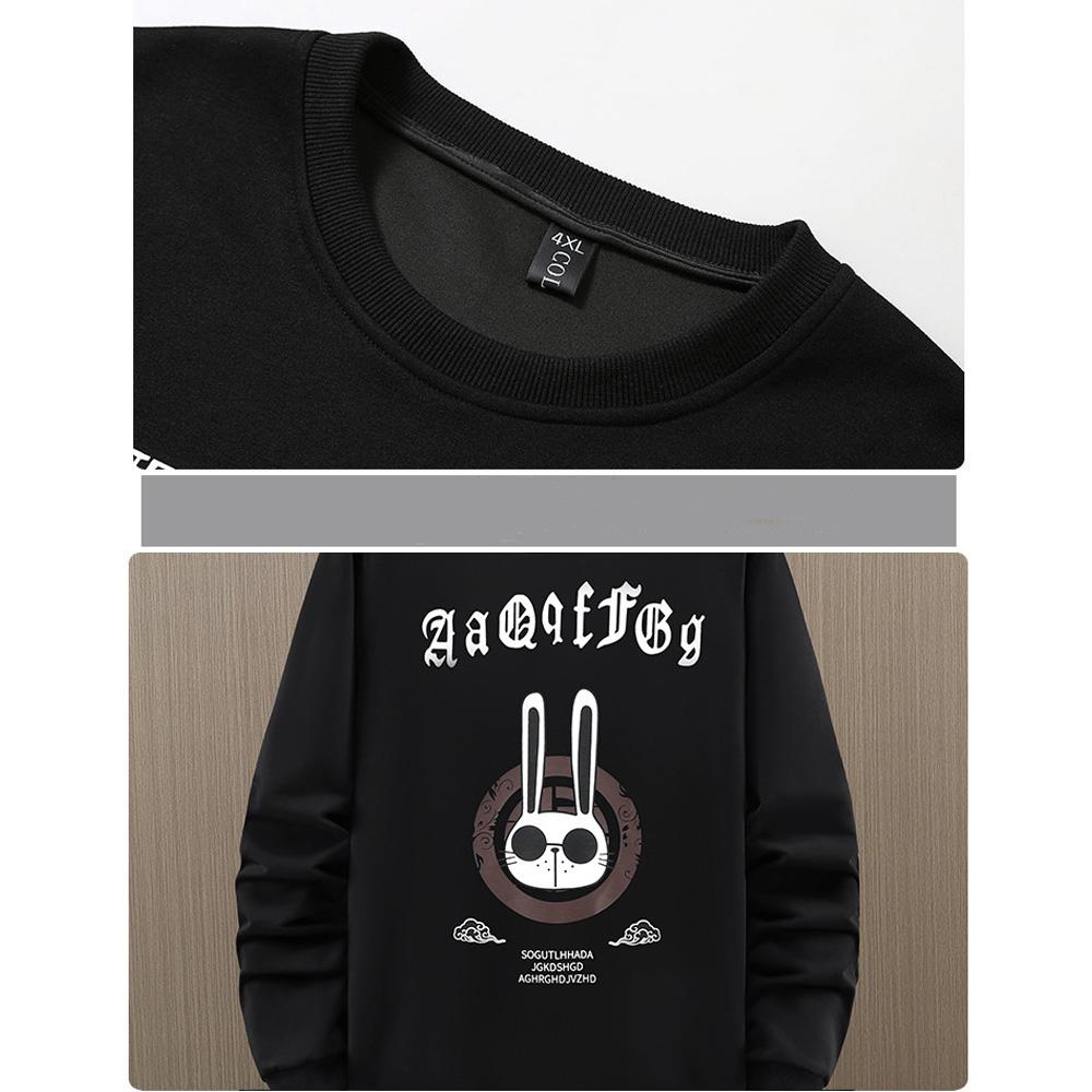 Spring and Autumn Plus Size Sweatshirt Men's Round Neck Loose Big Belly Casual Long-sleeved Bottoming Shirt  4XL-11XL