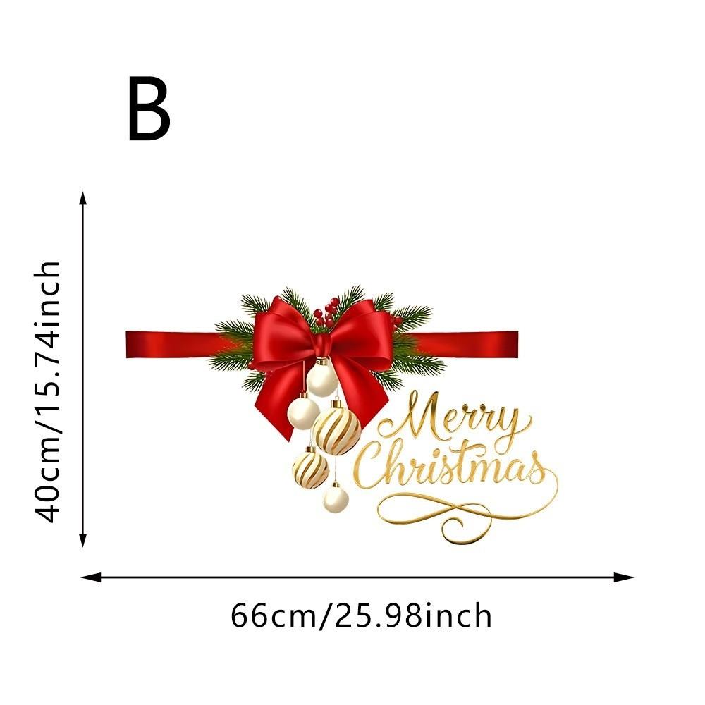 Frohes Weihnachtsthema Weihnachtsfensteraufkleber Elektrostatischer Glasaufkleber Glasdekoration