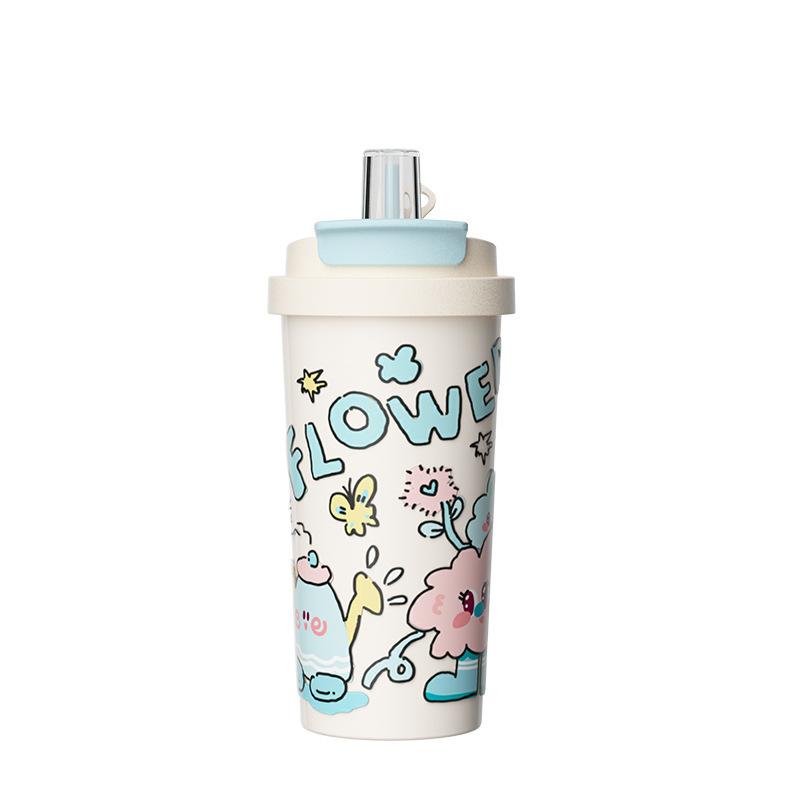 Water bottle111 stainless steel thermos cup for men and women high value cold coffee cup travel portable tea separation cup