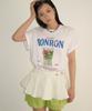 RONRON Flared Layered Belt Skirt White