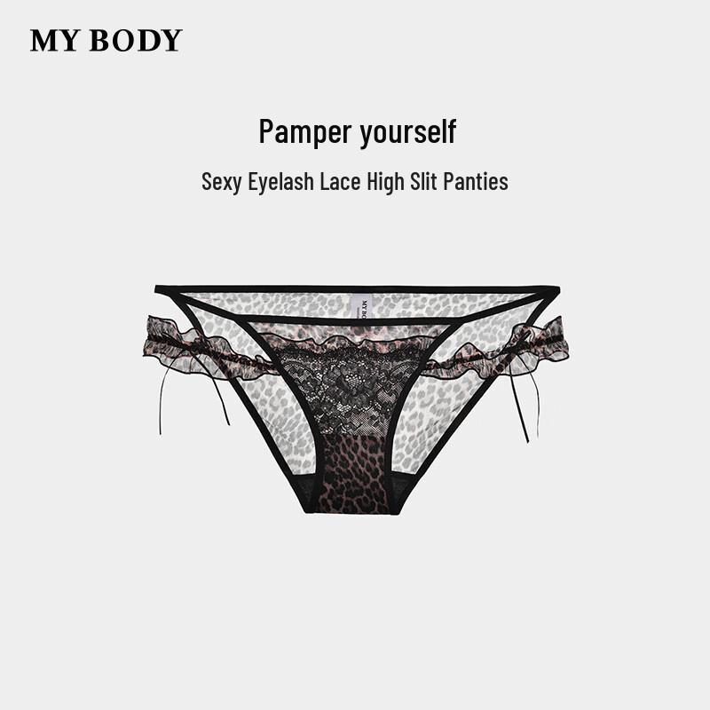 Mybody Women's Sexy Eyelash Lace Low-Rise Briefs
