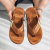 Flip-flops men's summer wear new non-slip pinch slippers men's trend outdoor beach shoes cool slippers