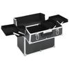VidaXL Mallette à maquillage 37x24x35 cm Noir Aluminium