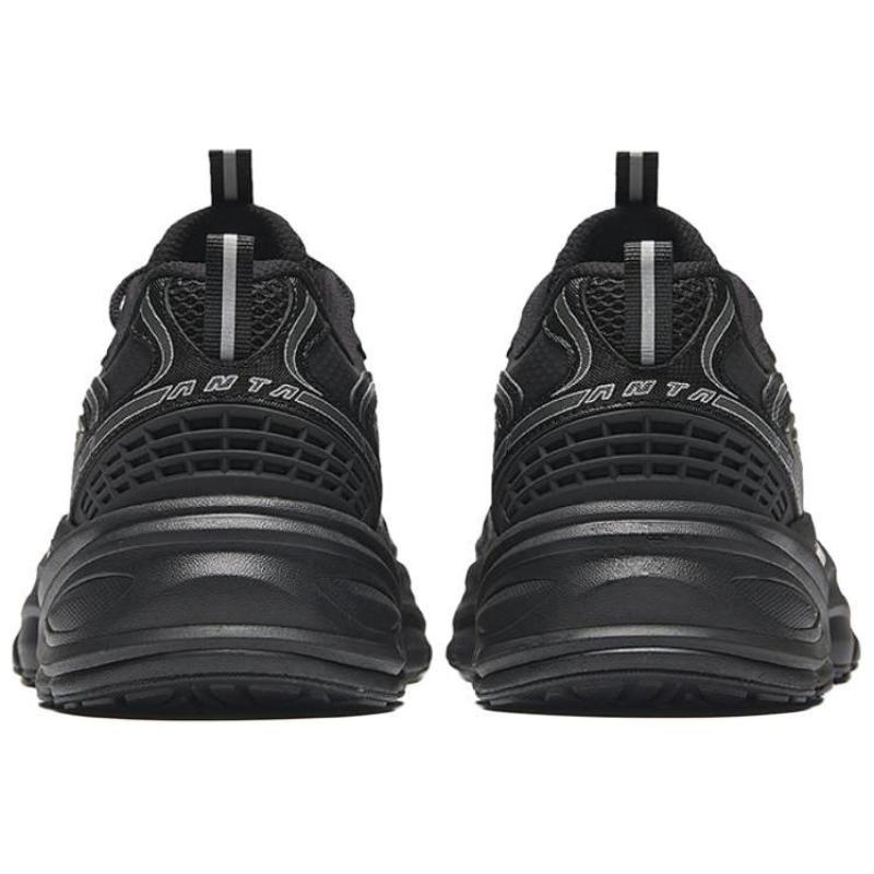 Anta Millennium Glacier Slip Resistant Abrasion Resistant Low Top Casual Shoes Men's Black Silver Sneakers