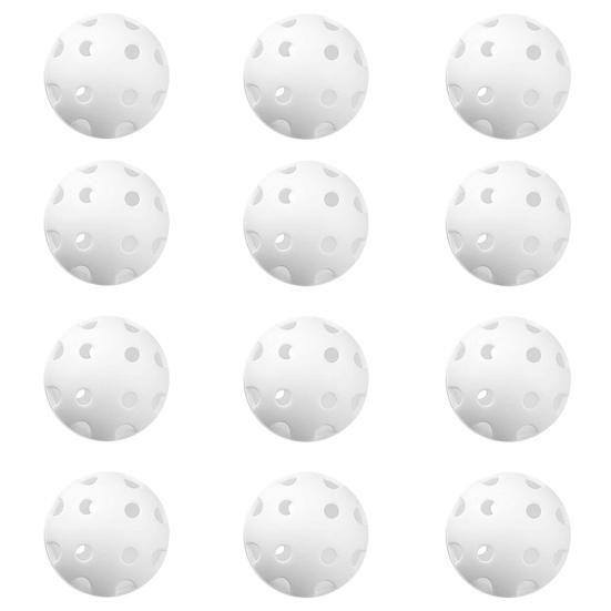 12/50Pcs 41mm 26 Holes Hollow Golf Sports Indoor Training Practice Plastic Ball