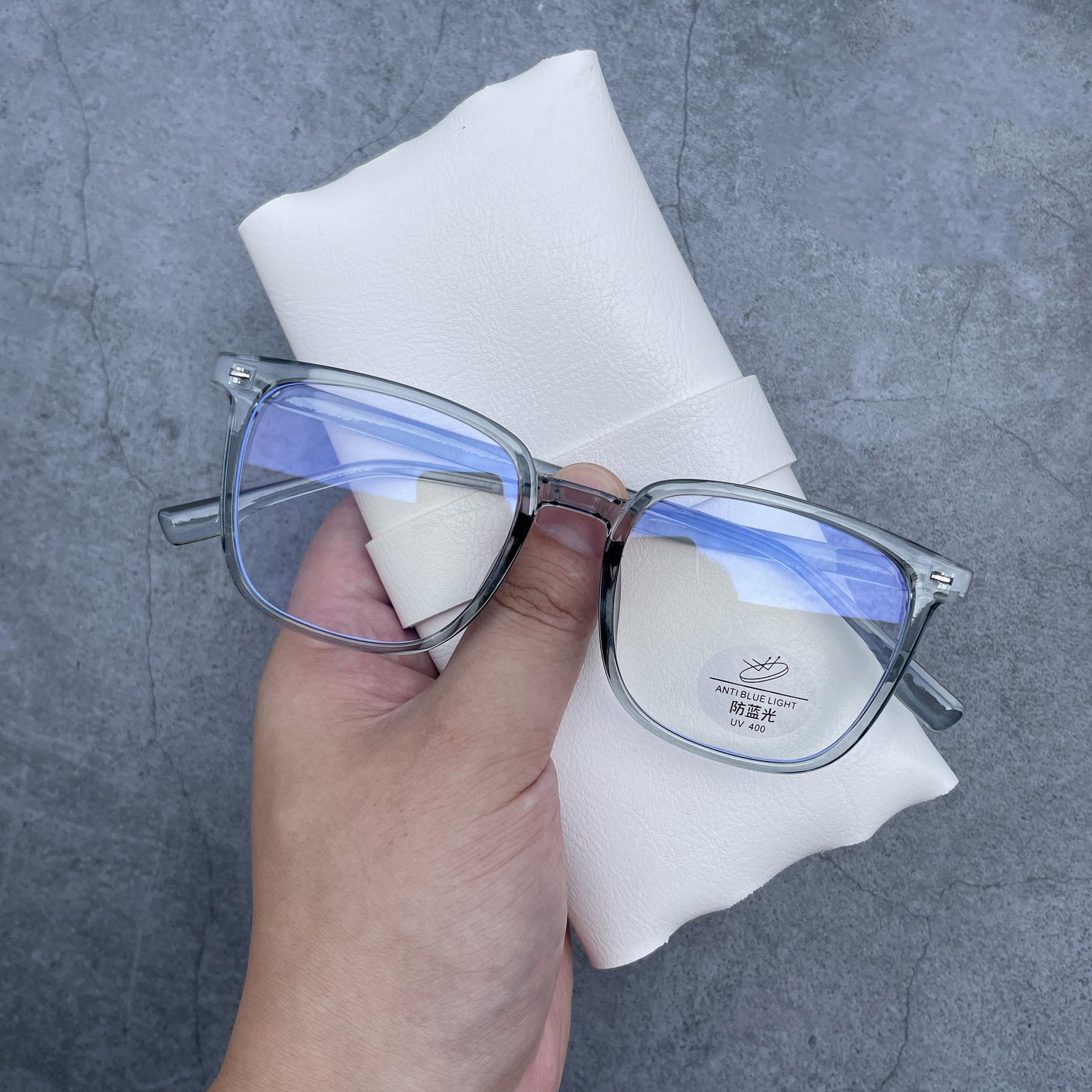 

Черные компьютерные очки оправа для женщин и мужчин квадратные прямоугольные очки с защитой от синего света, блокирующие очки, оптические очки WHITE серый