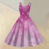 (Merry Christmas) Women's Casual Fashion Christmas Snowflake/Christmas Tree/Snowman Print Round Neck Retro Dress
