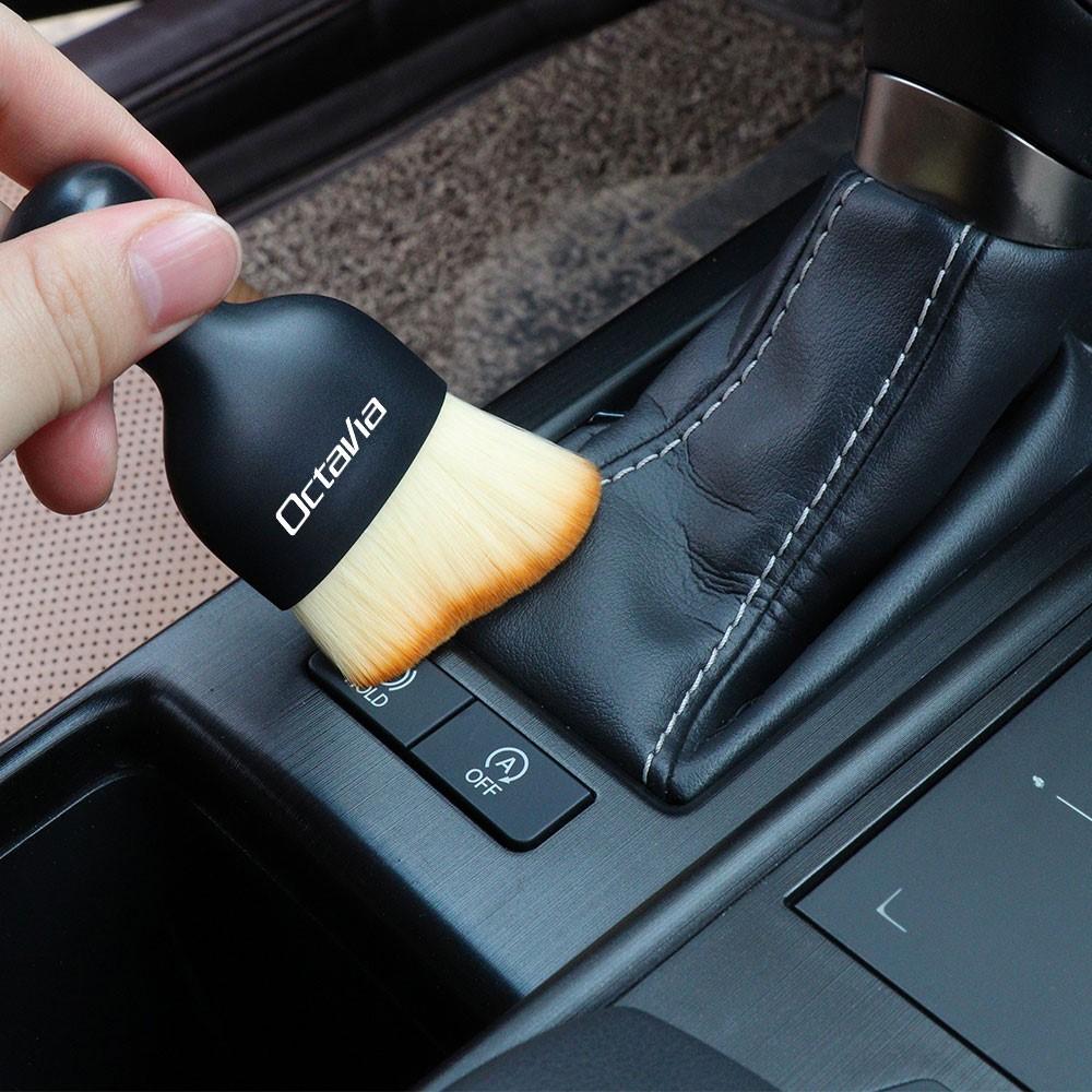 Car Interior Dashboard Dust Remover Cleaning Soft Brush Tool Auto Accessories For Skoda Kodiaq Octavia Enyaq Kamiq Scala Rapid 2 Kyvc74