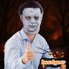 Heart Panic Mask Headgear Halloween McMeel Halloween Party Props