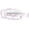 Pull Out Daybed with Drawers Dark Gray 90x200 Cm Velvet