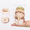 Creative Fairy Resin Mini Flower Pot for Balcony and Desktop Gardening