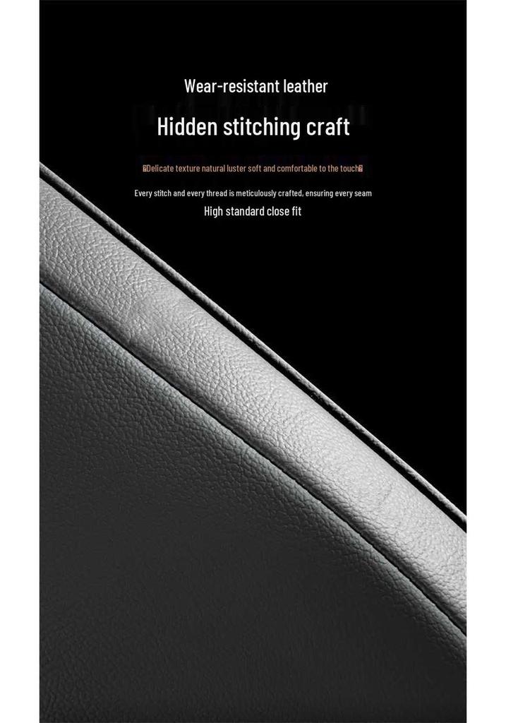 Honda Fit All-Season Full Coverage Car Seat Cover - Leather Design