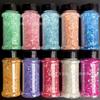 Laser Macaron Nail Art Candy Colors for DIY Crafts and Glitter Decoration