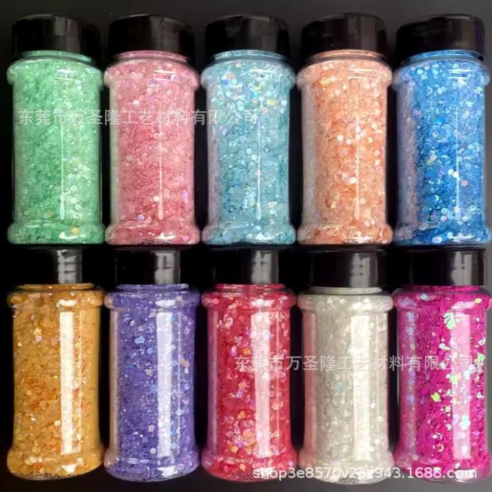 Laser Macaron Nail Art Candy Colors for DIY Crafts and Glitter Decoration