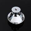 8pcs Clear Silver Door Knobs 40mm Diameter Glass Cabinet Pulls Decorative Drawer Knobs  Cabinets