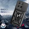 Armor Funda for Motorola Moto G15 5G Case Slide Camera Protection Ring Stand Back Cover for Moto G15 Power Capa