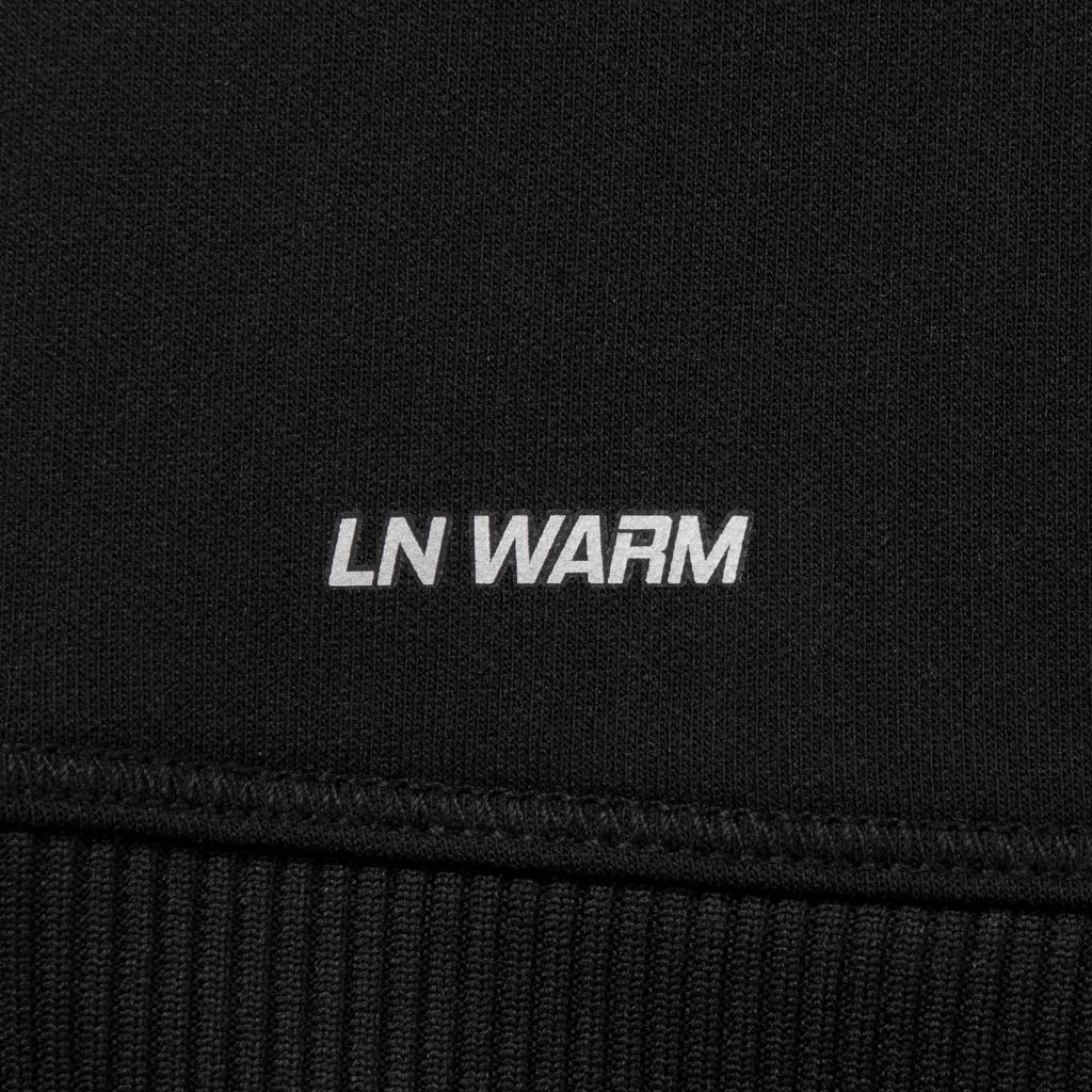 Li Ning Fitness Series Fleece Warm Round Neck Sports Casual Letter Sweatshirt Women Tops AWDV964-1