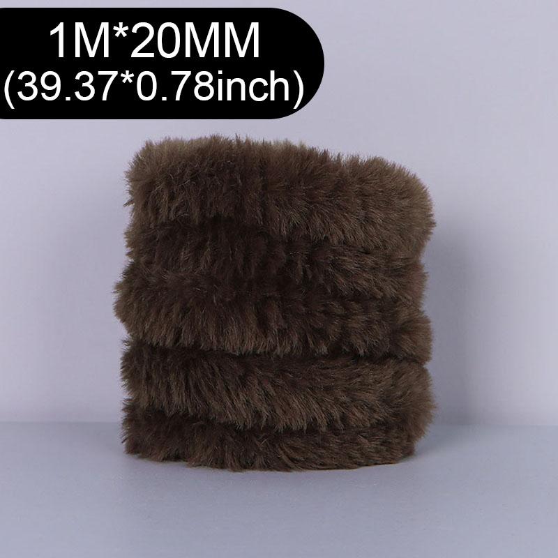 

1m 20mm Plush Stuffed Rabbit Plush Iron Wire Strip Stick Furry Hand Craft Diy Miniature Animals Pets Fluffy Toys Twisting Sticks