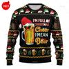 Gingerbread Man 3D Printing Sweatshirts Vintage Happy Christmas Graphic Round Neck Hoodie Fashion Ugly Christmas Sweatshirt Tops