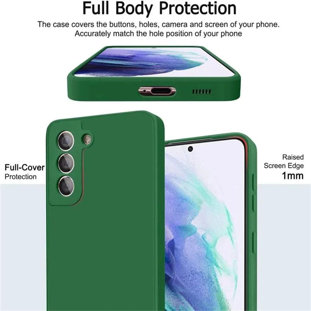 For Samsung Galaxy S2 S24 S23 S22 S21 S20 Ultra Plus FE A32 A1 A71 A2 A72 Phone Cover Candy Color Silicone Case