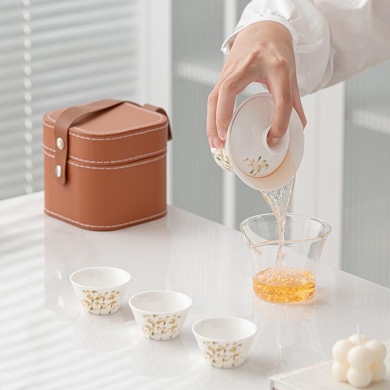 Yuzhu Xun Nordic Gaiwan Travel Tea Set