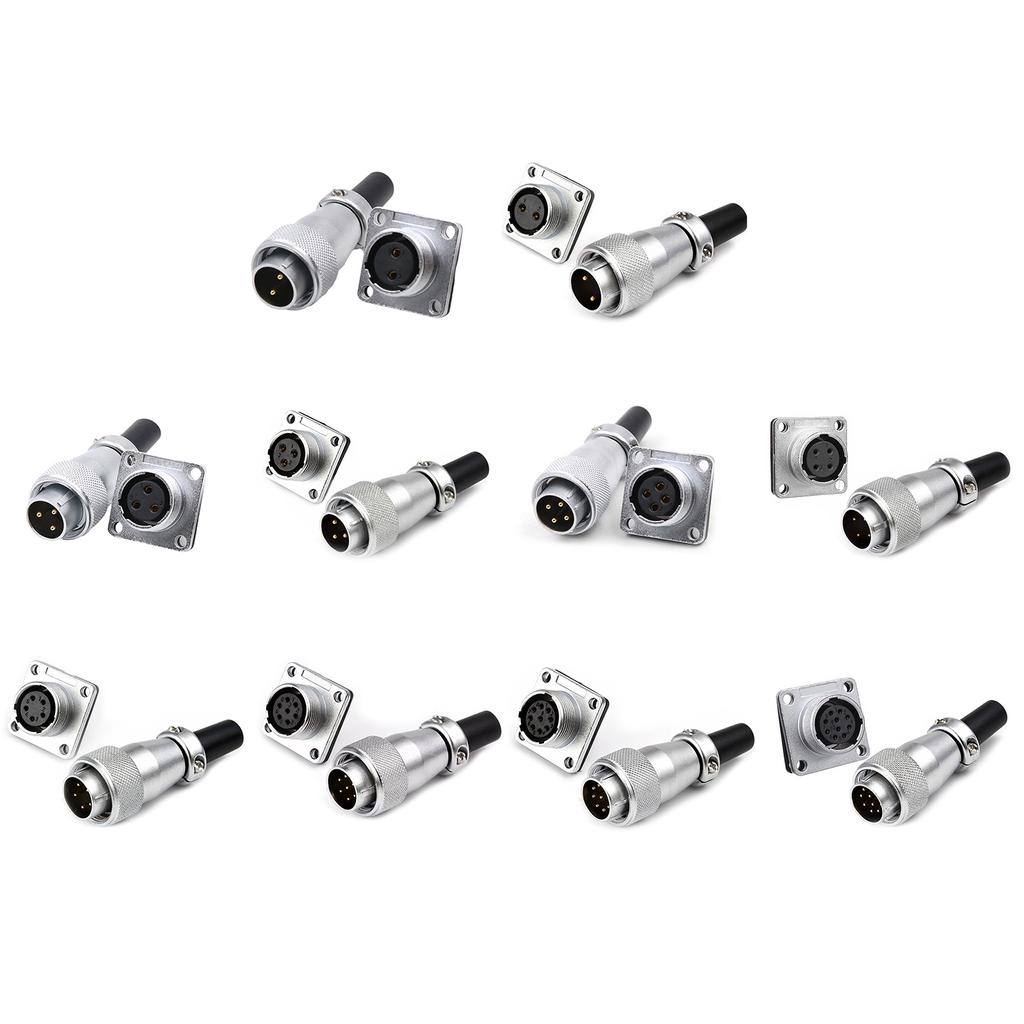 Upgrades Aviation Circular Connector Female Plug Secure & Stable Aviation Connector TQ+Z Male+Famale Base Connector Set