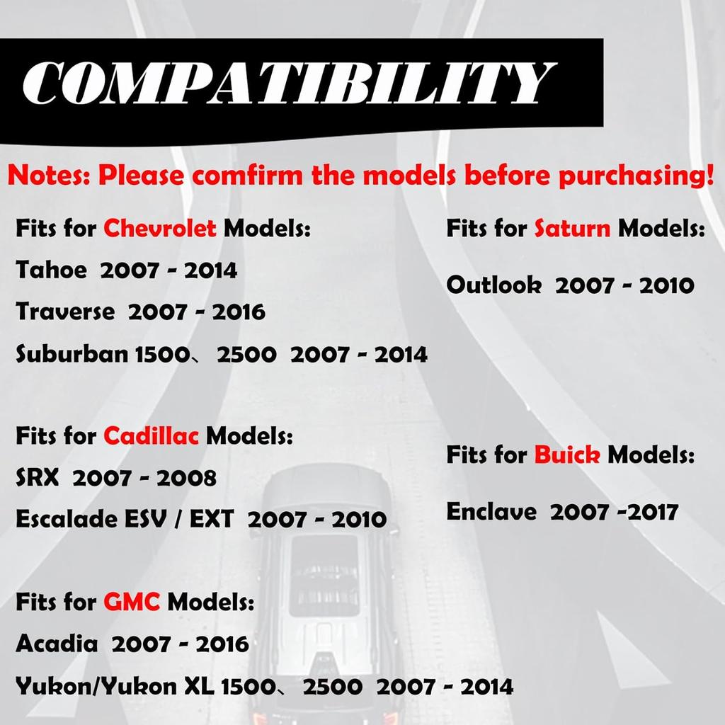 Mechanmagic Keyless Entry Remote Control Key Fob Replacement Fits For Chevy Traverse 2007-2016 Tahoe Suburban GMC Acadia Yukon XL Denali Buick