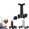 2026 New Vacuum Wine Stoppers Vacuum Pump Manual Wine Stoppers with 4 Reusable Wine Bottle Stoppers Sealer Keeps Wine