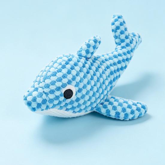 Ocean Animal Dog Toy Plush Squeaky Dog Chew Toy Textured Fabric Stuffed Animals