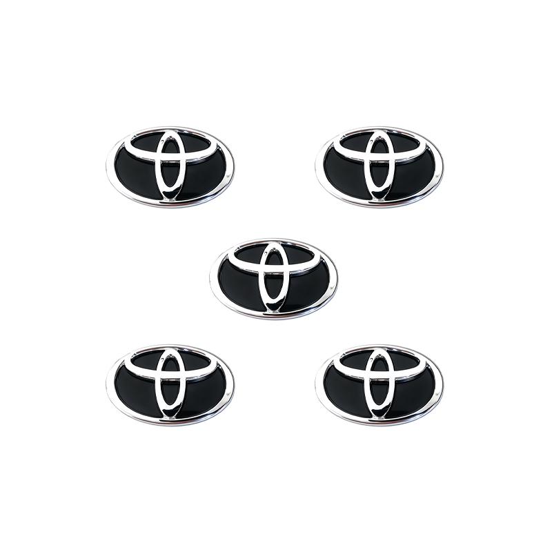5/10Pcs Car Key Emblem Sticker Auto Control Key Logo Decal For Toyota Hilux Corolla RAV4 Camry Highlander Yaris Cross Prado C-HR