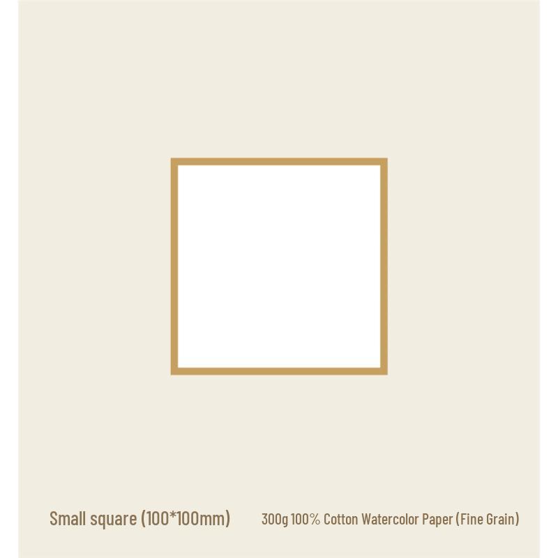 Zun Jue Square Watercolor Paper Sketchboard - Cotton Pulp Blank Bookmark for Watercolor, Marker, Signature, and Anime.