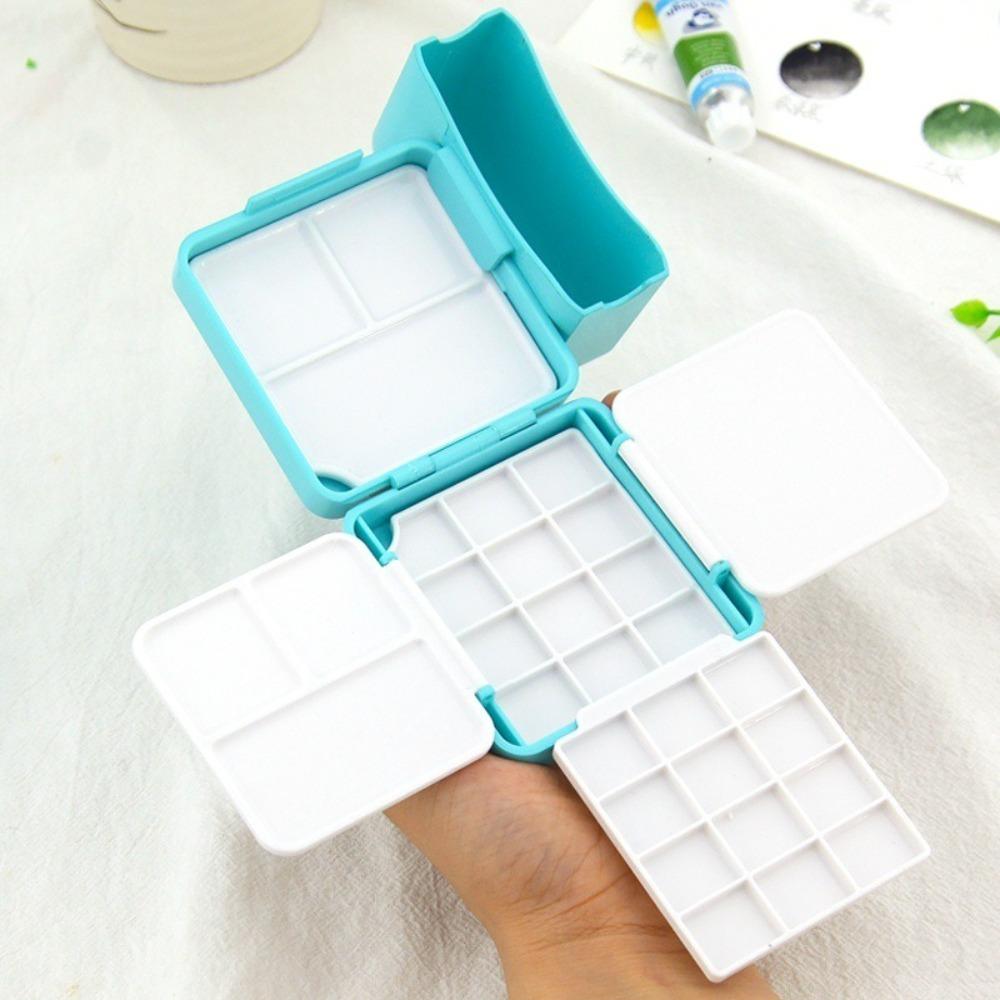 Palette Watercolor Paint Subpackage Mini Portable Pigment Box Trendy Travel Plastic Painting Box