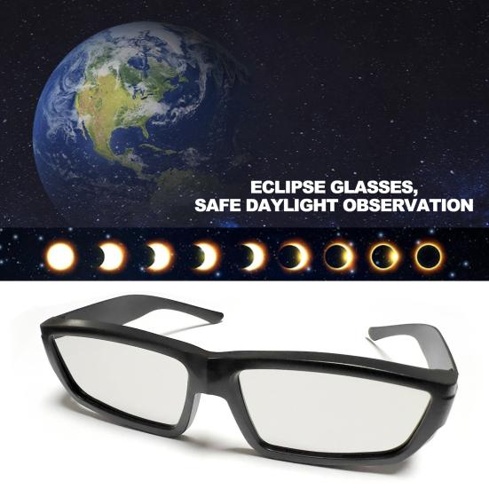 

Очки Yousheng Solar Eclipse, сверхлегкие, удобные, для наблюдения за прямым солнцем, безопасные оттенки, сертифицированные солнцезащитные очки для детей