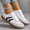 Women's Lightweight Sports Shoes - All Season Cushioned Insole, Breathable Synthetic Leather Upper, Fitness Running, Daily Casual Lace Up Shoes